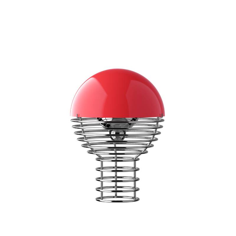 Wire Portable Bordlampe - Rød - Verpan