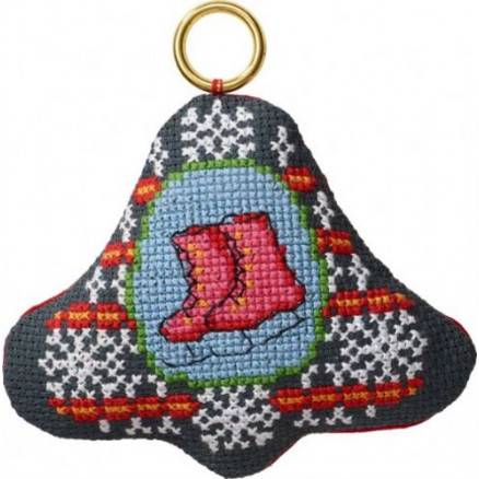 Permin Broderikit Skøjter I Klokke 9x8cm
