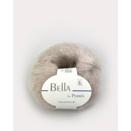 Bella Permin Garn - Mohairgarn Med Uldgarn & Polyamid - Fv 883271 Beige