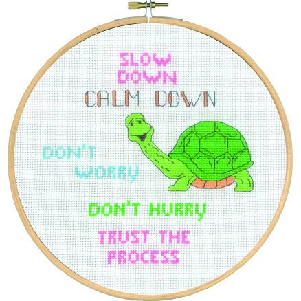 Permin Broderikits Slow Down ø20cm