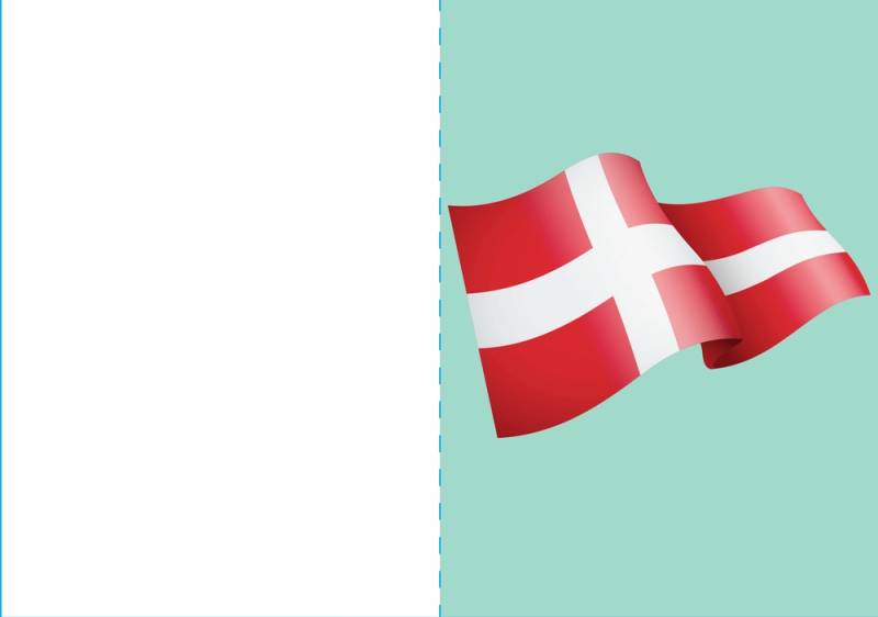 Kort 4/4 M/Konvolutter Flag/Balloner - Bog & Idé
