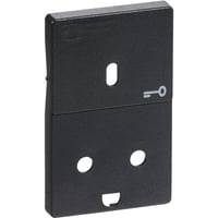 Lk Fuga - Afdkning Med Ngleafbryder Til Stikkontakt Med Jord Og 1-Polet Afbryder, 1 Modul, Koksgr - Lauritz Knudsen