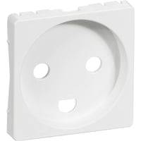 Lk Fuga - Afdkning Til Stikkontakt Med Jord, 1 Modul, Hvid - Lauritz Knudsen