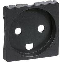 Lk Fuga - Afdkning Til Stikkontakt Med Jord, 1 Modul, Koksgr - Lauritz Knudsen