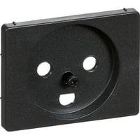 Opus 66, Afdkning Til Stikkontakt Med Jord, 1 Modul, Koksgr - Lauritz Knudsen