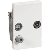 Lk Fuga - Antenneudtags Slutdse Til Tv, Fm Radio Og Internet Via Kabeltv (td272e), 1 Modul, Hvid - Lauritz Knudsen