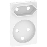 Lk Fuga - Afdkning Til Stikkontakt Med Jord Og Europlug Udtag, 1 Modul, Hvid - Lauritz Knudsen