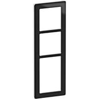 Lk Fuga - Pure Design Ramme, 3 Modul, Sort/Hvid (glas) - Lauritz Knudsen