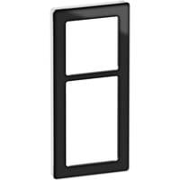 Lk Fuga - Pure Design Ramme, 2 Modul, Sort/Hvid (glas) - Lauritz Knudsen
