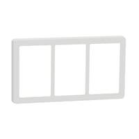 Lk Fuga - Base 63 Design Ramme, 3x1 Modul, Hvid - Lauritz Knudsen