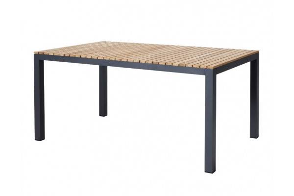 Vita Havebord - 100x168 Cm - Antracit/Teak - Kerneteak