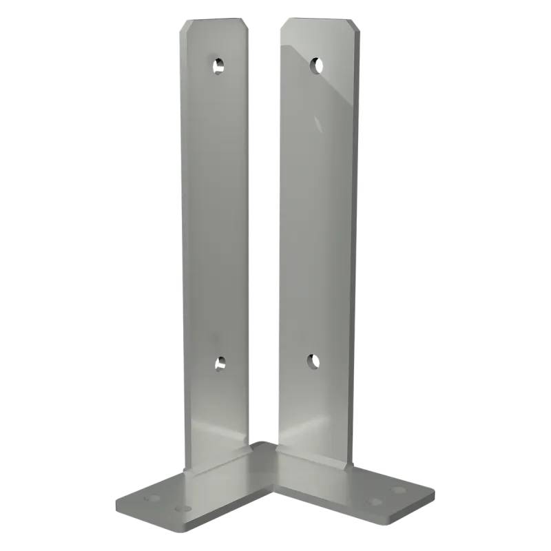 Plus Hjørne Stolpefod Til Fundament - 9ã—9ã—30 Cm  - 1458-1 - Plus A/S