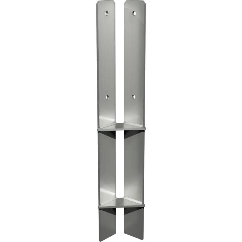 Plus Hjørne Stolpefod Til Nedstøbning - 9ã—9ã—60 Cm - 1460-1 - Plus A/S