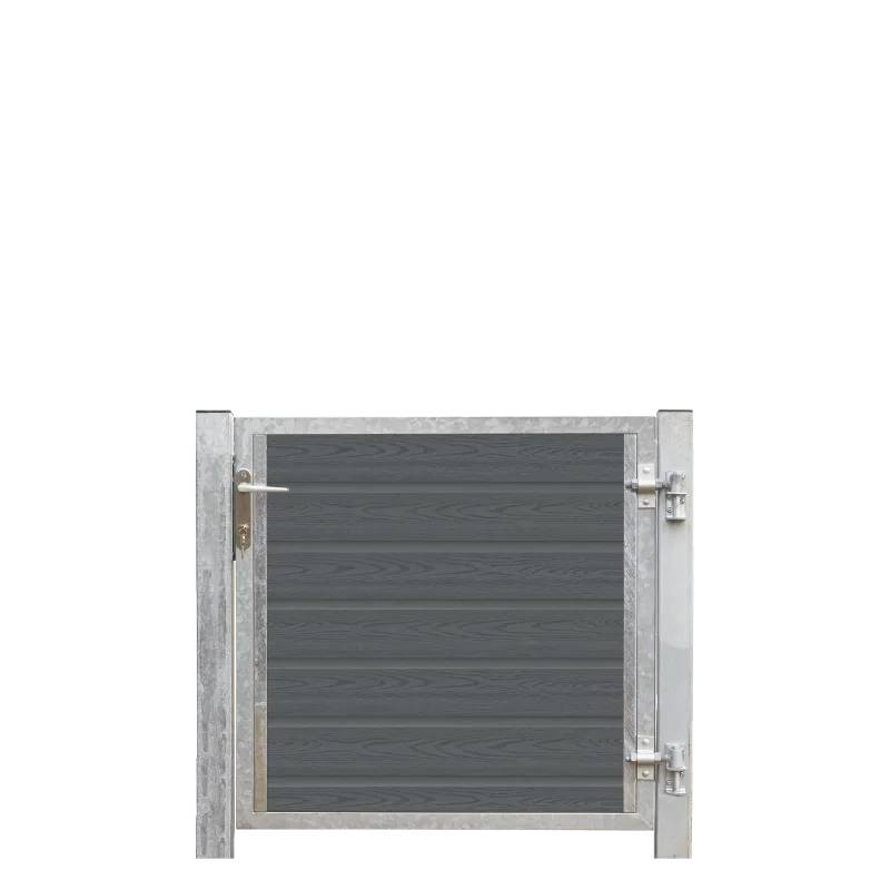Plus Artura Kompositlåge Højrehængt - B 99 X H 95 Cm + 16 Cm Stolper - Komposit - 17270-1 - Plus A/S