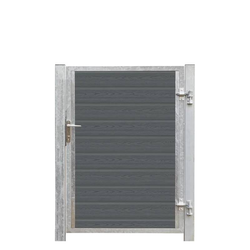 Plus Artura Kompositlåge Højrehængt - B 99x H 135 Cm + 16 Cm Stolper - Komposit - 17272-1 - Plus A/S