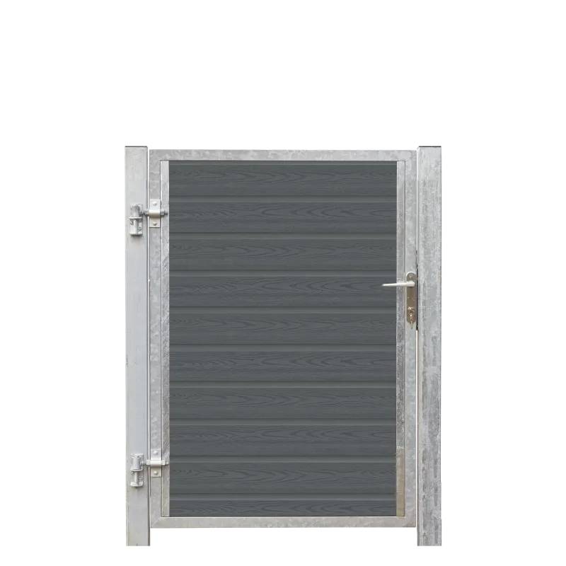 Plus Artura Kompositlåge Venstrehængt - B 99x H 135 Cm + 16 Cm Stolper - Komposit - 17273-1 - Plus A/S
