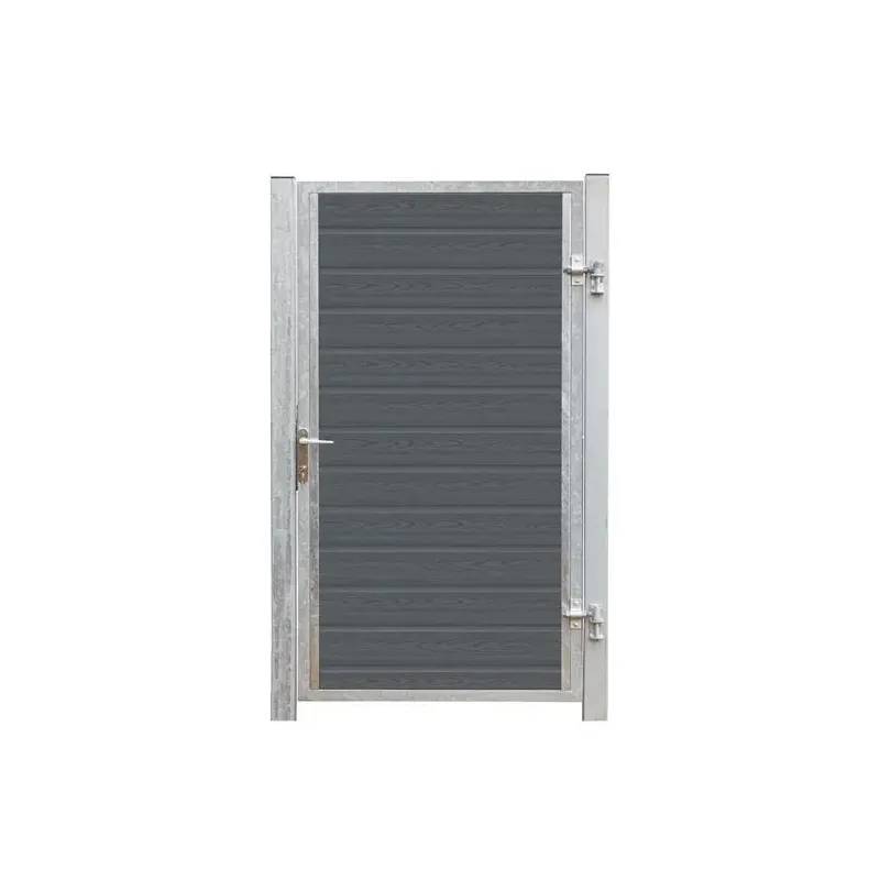 Artura Kompositlåge - 99x175 Cm + 16 Cm Stolper Til Nedgravning - Højrehængt  - 17274-1 - Plus A/S