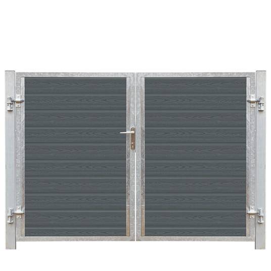 Artura Dobbeltlåge Højrehængt Inkl. Galvaniserede Stolper 197x135cm (bxh) - Fence-Line