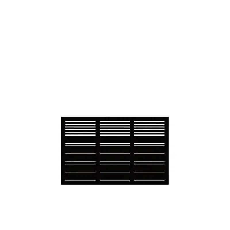 Plus Silence Terrasseelement 176x110cm - Sort - Plus A/S