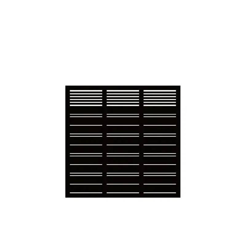 Plus Silence Terrasseelement 176x170cm - Sort - Plus A/S
