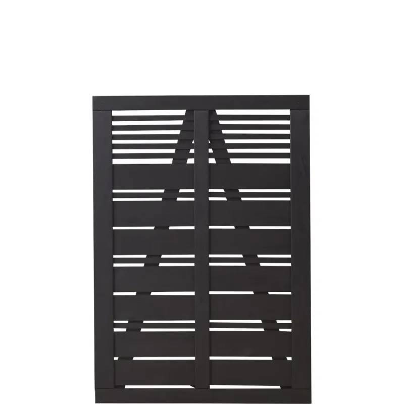 Plus Silence Terrasse Havelåge 100x140 Cm Grundmalet Sort 15317-15 - Plus A/S