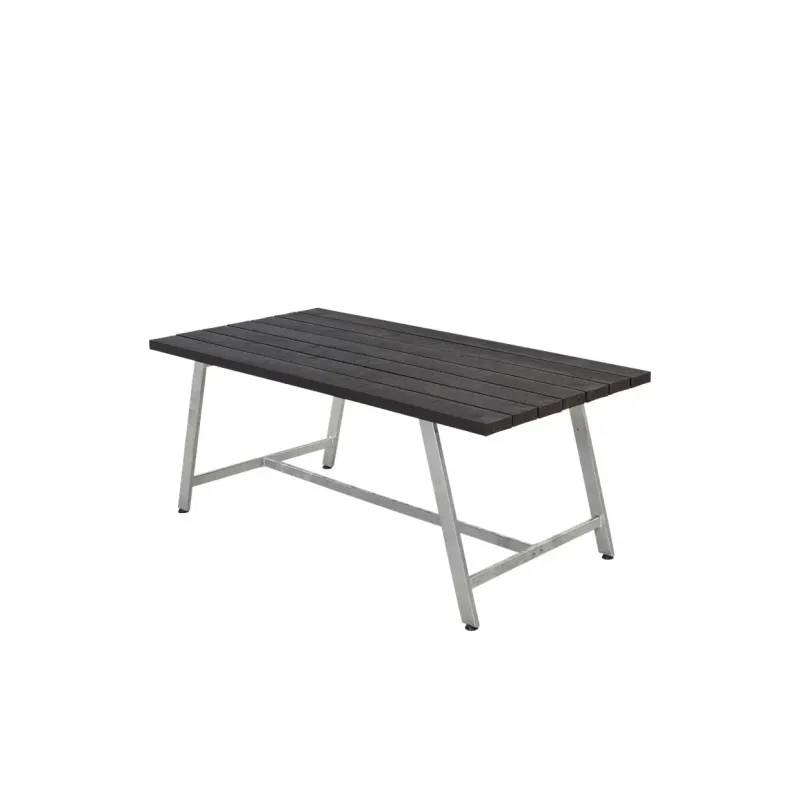 Plus Royal Plankebord 177cm Havebord Genbrugsplast Sort 185670-25 - Plus A/S
