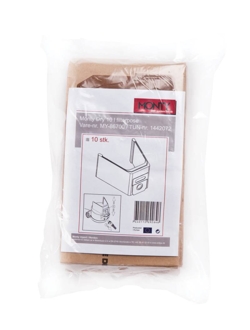 Uni S Dry Støvsugerposer, 10 L - Anklima