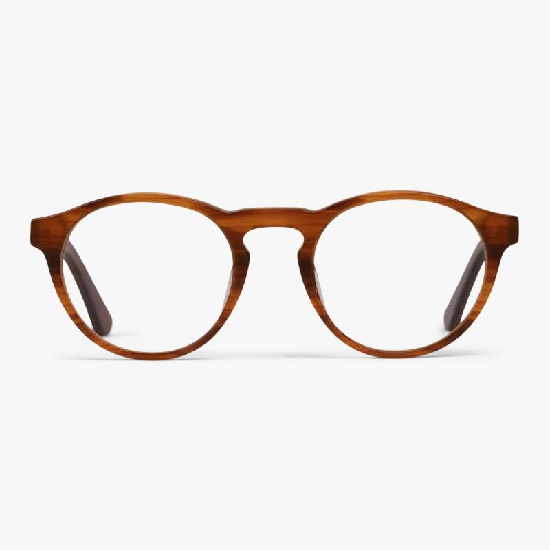 Læsebriller +3.5 -Men's Trondheim Shiny Walnut - Luxreaders