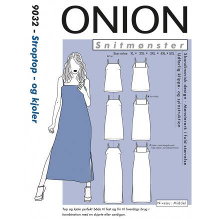 Onion Snitmønster 9032 Plus Stroptop & Kjoler