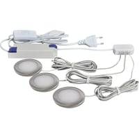 Kkkenspot Linea Led, Komplet 3-Pak Klar Til Gr-Det-Selv Installation, 350ma, Cri 90, 2700k, Brstet Aluminium - Nordtronic