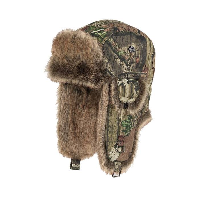 Mjm Trapper Hunter 32 Faux Fur, Camo Green-S - Vinterhue, Vinterkasket