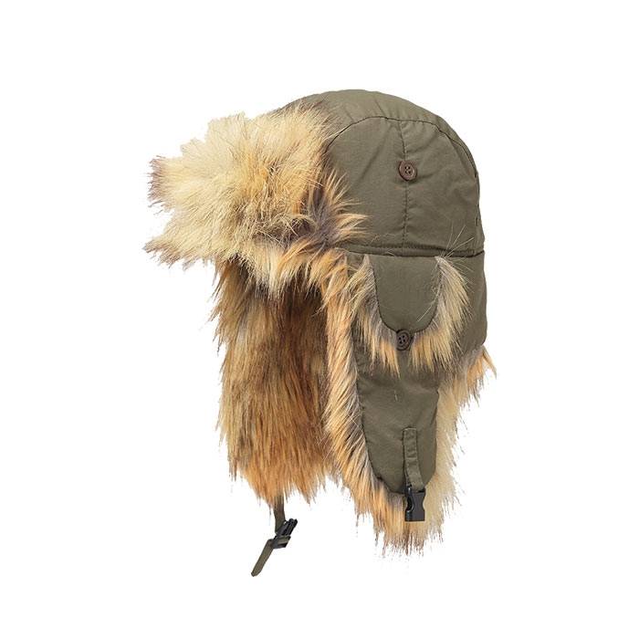 Mjm Trapper 32 Recycled Taslan/Faux Fur, Army Green-S - Vinterhue, Vinterkasket