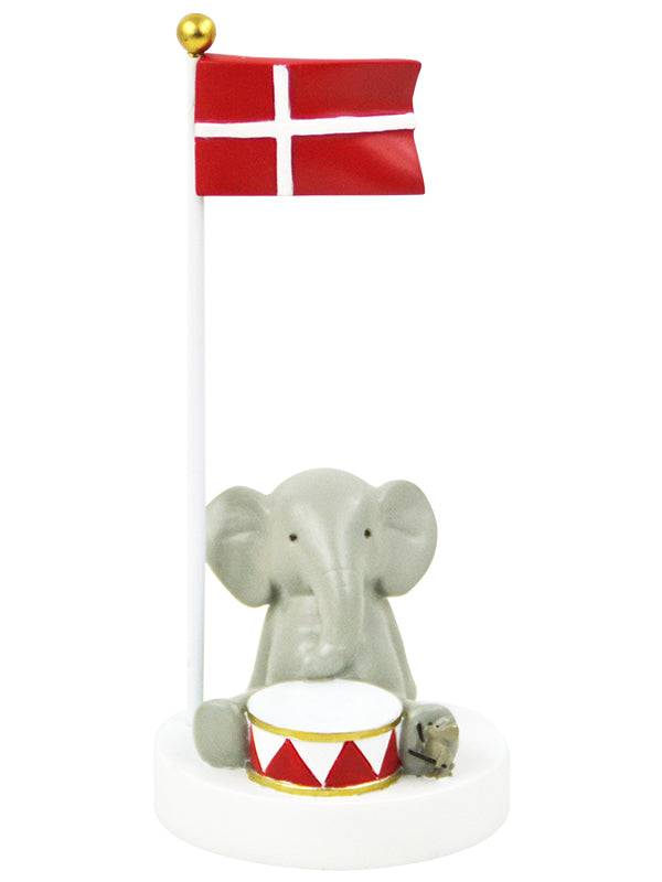 Bordflag - Elefant Med Tromme - Kids By Friis