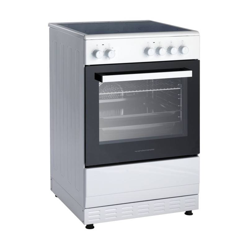 Scandomestic Fcc800w Glaskeramisk Komfur