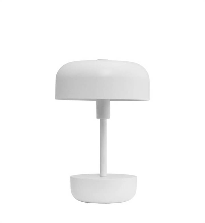 Haipot Portable Bordlampe/Batterilampe, Hvid - Dyberg Larsen