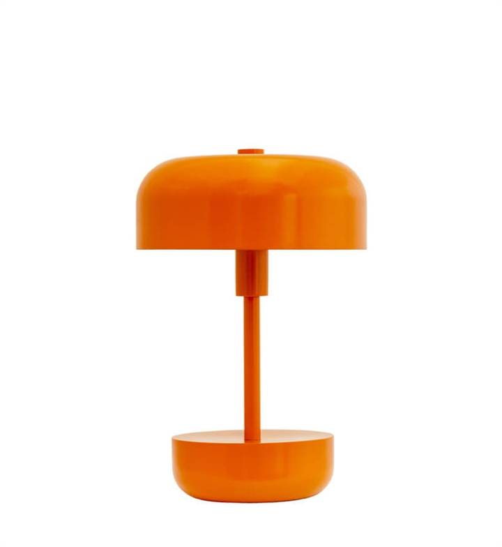 Haipot Portable Bordlampe/Batterilampe, Orange - Dyberg Larsen