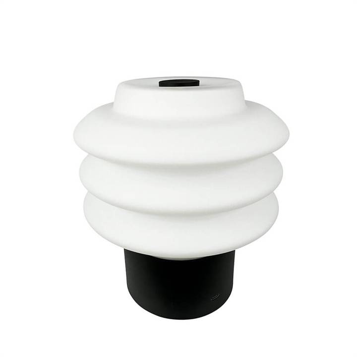 Diva Led Bordlampe / Batterilampe, Opal/Sort - Dyberg Larsen