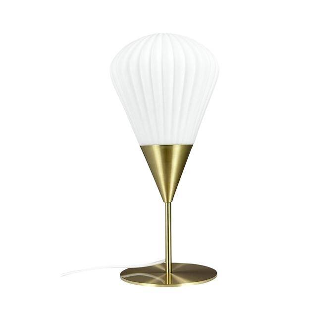 Ballon Bordlampe, Opal/Messing - Dyberg Larsen