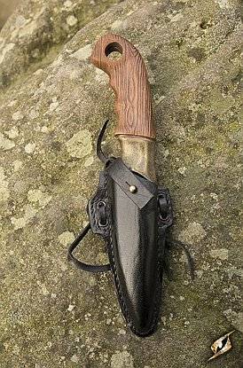 Woodsman Knife & Holder - Epic Black â Epic Armoury â Live Rollespil - !live Rollespil - Iron Fortress