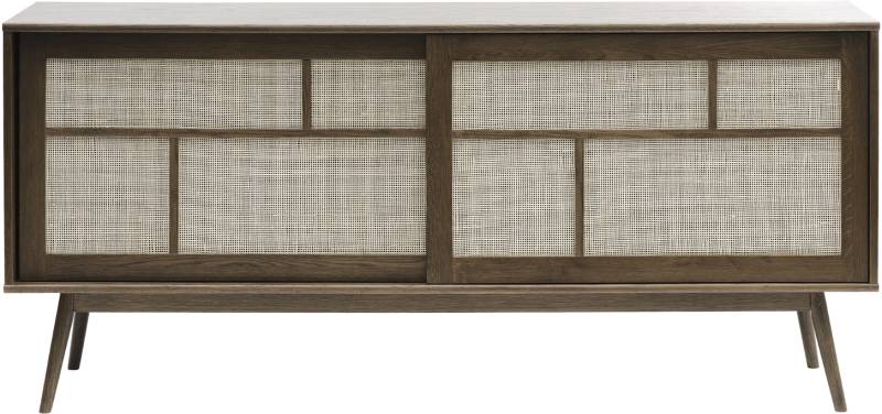 Skænk Nordique Design Barrali Røget Eg & Rattan 80x45x180 Cm