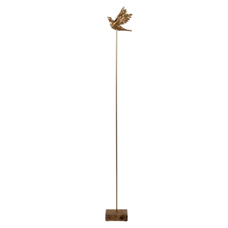 Fugl På Opsats  H110cm 171909 Antik Guld Fv - Speedtsberg