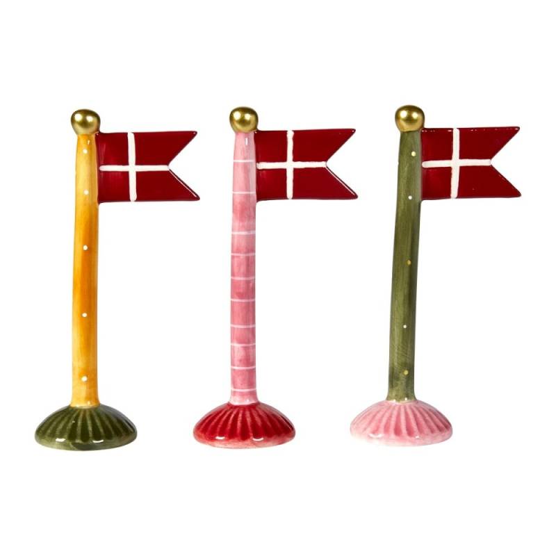 Speedtsberg - Keramik Flag H19cm Lyserød