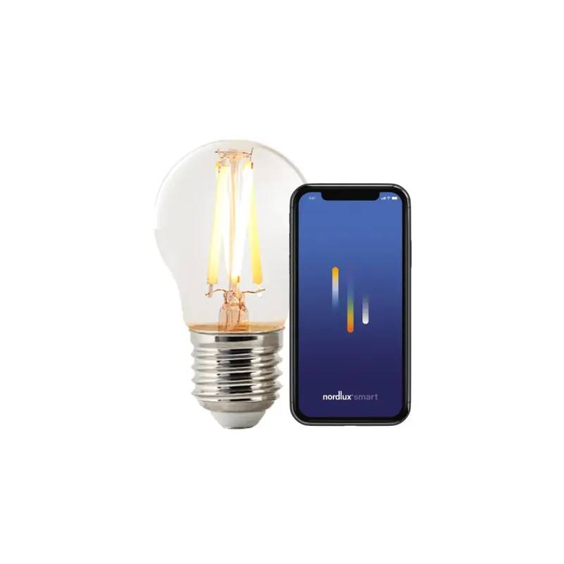 Nordlux Smart Light E27 G45 Transparent Led-Pre, 2200-6500k, 345lm, Bluetooth