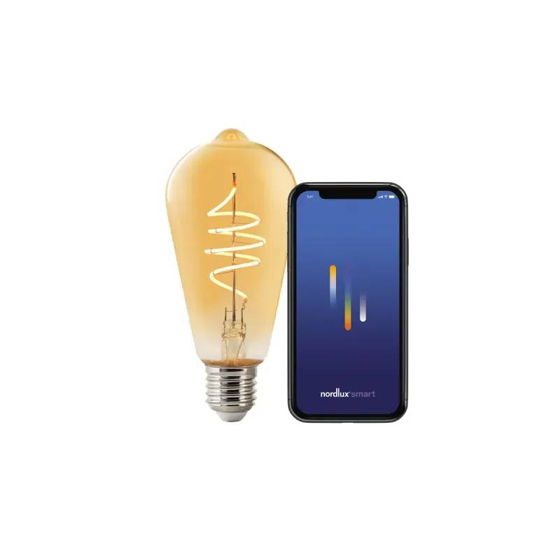Nordlux Smart Light E27 St64 Dekorativ Led-Pre, 2200k, 380lm, Bluetooth