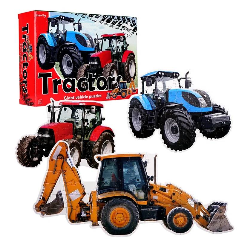 Traktor Gulvpuslespil - Barbo Toys