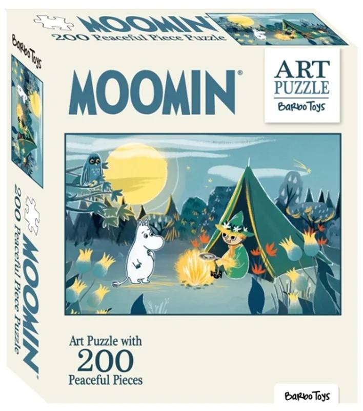 Mumin Art Puslespil - 200 Brikker - Blå - Barbo Toys