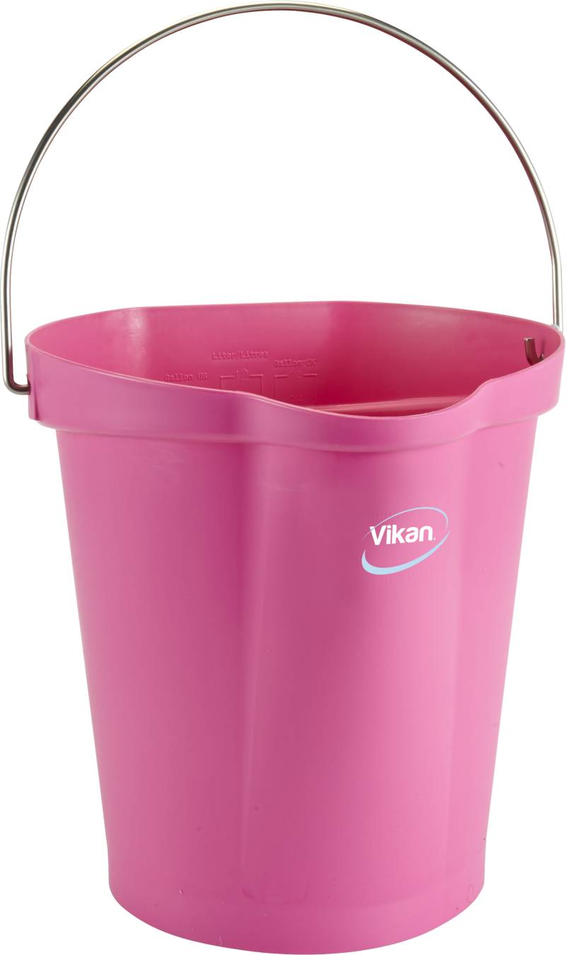 Spand 5686, Plast M/Rf Bærehåndtag 12ltr, Pink - Vikan
