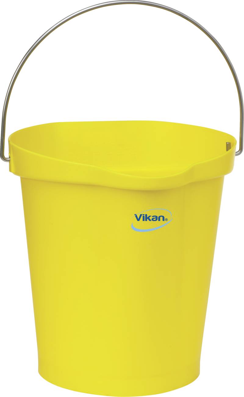 Spand 5686, Plast M/Rf Bærehåndtag 12ltr, Gul - Vikan