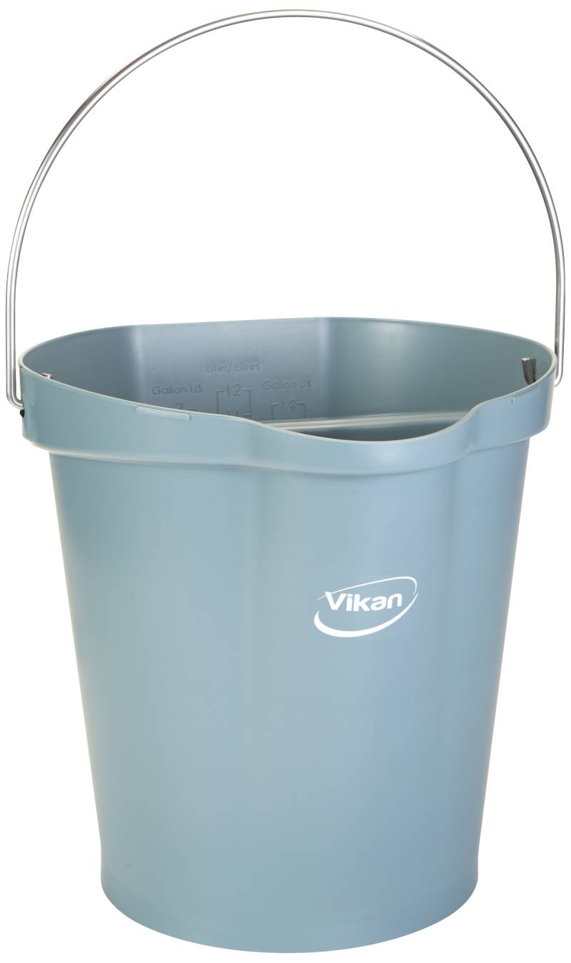 Spand 5686, Plast M/Rf Bærehåndtag 12ltr, Grå - Vikan