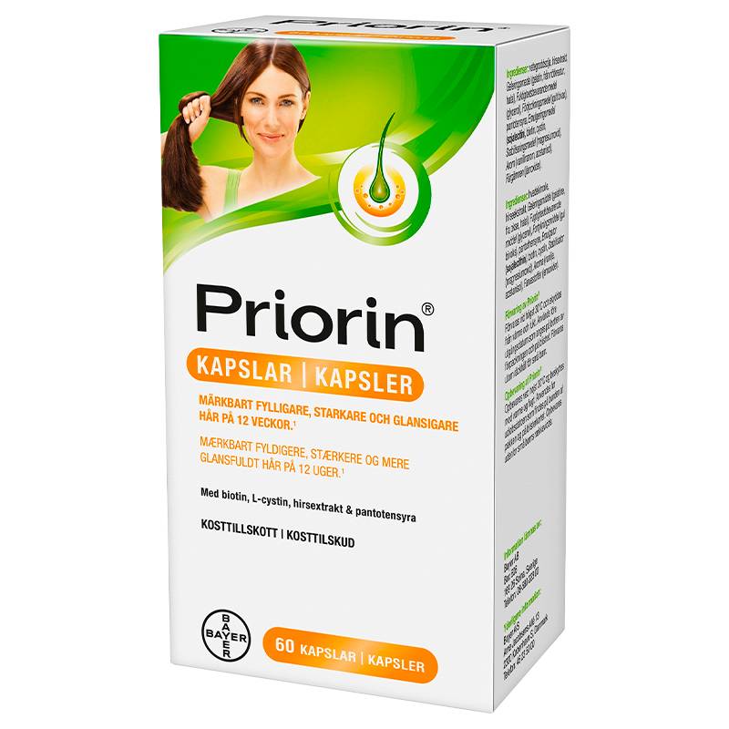 Priorin - Kosttilskud Mod Hårtab (60 Kapsler)